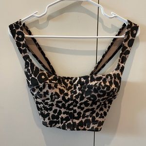 Pretty little thing cheetah print top